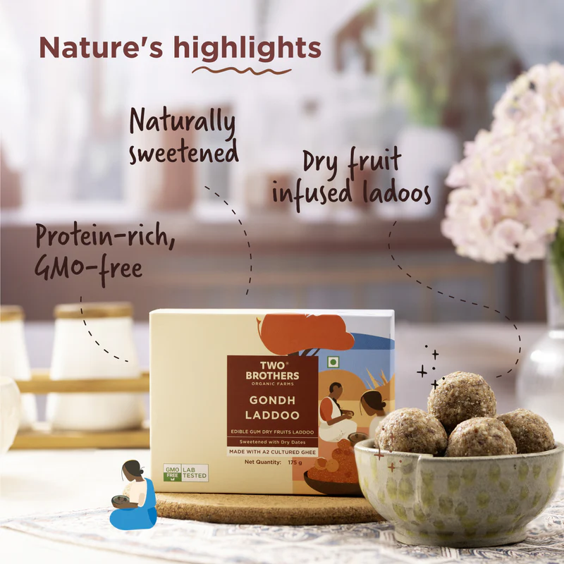 Dink|Gondh (Edible Gum) Laddoo, No Sugar - Image 6