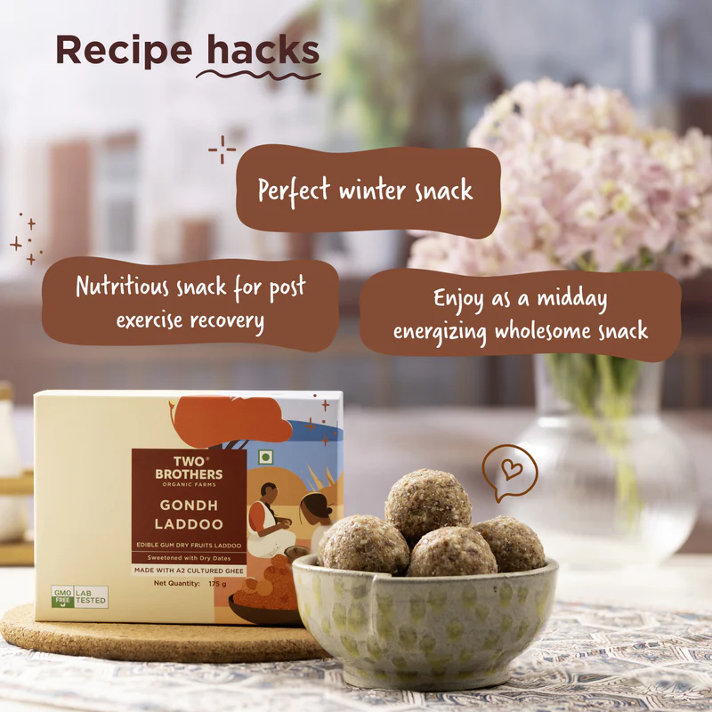 Dink|Gondh (Edible Gum) Laddoo, No Sugar - Image 3